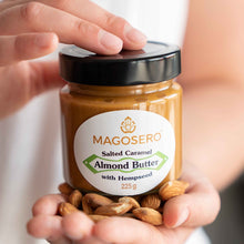 Load image into Gallery viewer, MAGOSERO Salted Caramel Almond Butter with Hempseed oil 225 g
